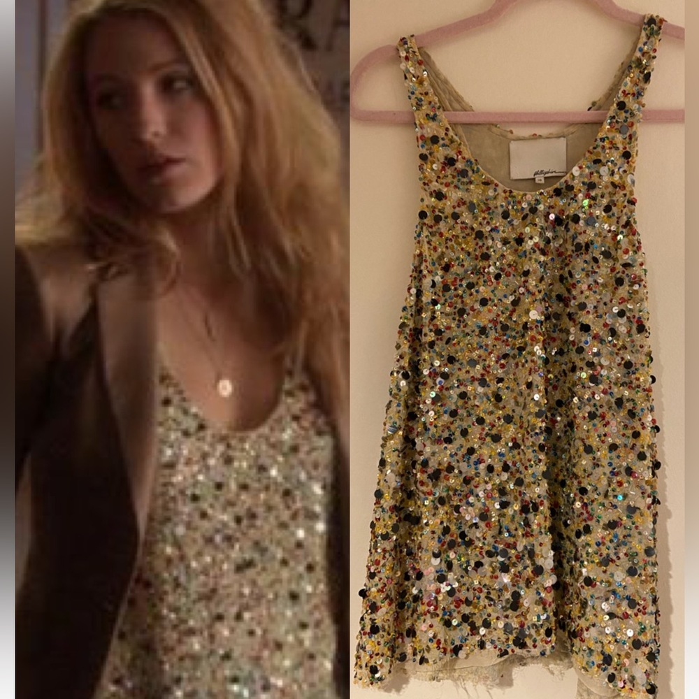 3.1 Phillip Lim Multicolor Sequin Tank Top